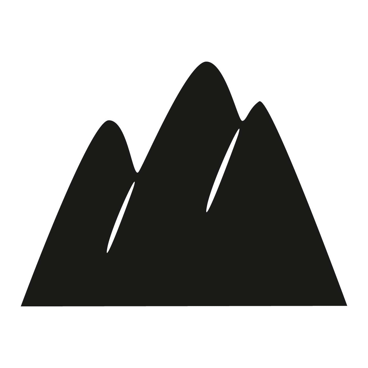 Mountains Chalkboard Sticker - 120x90 cm