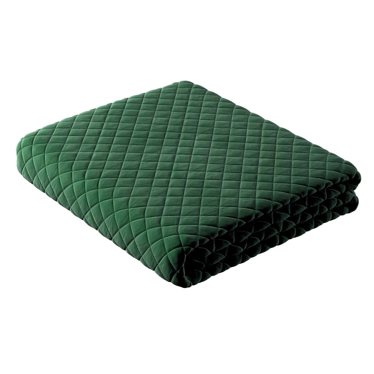 Posh Velvet Bedspread - forest green