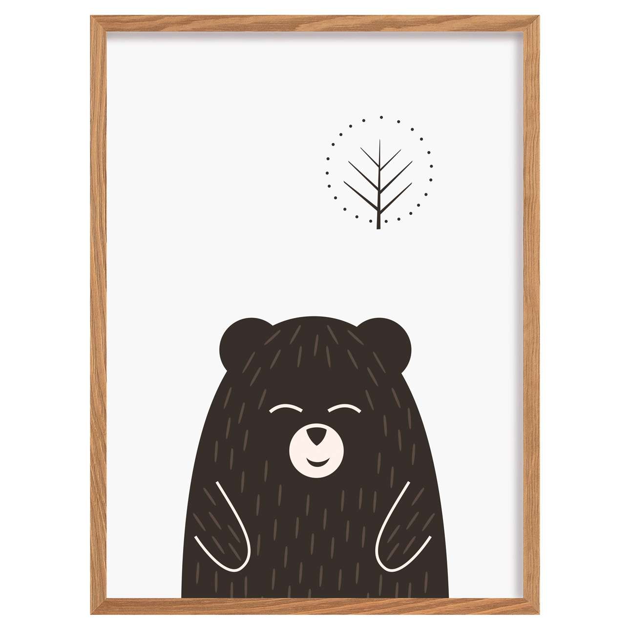 Scandi Forest Bear I 30x40cm