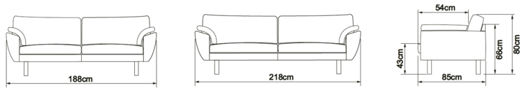 HANDRUP 3-Seater