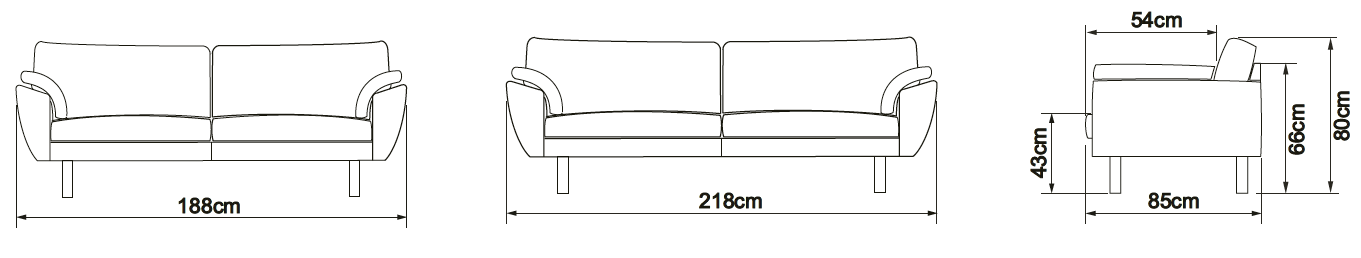 HANDRUP 3-Seater