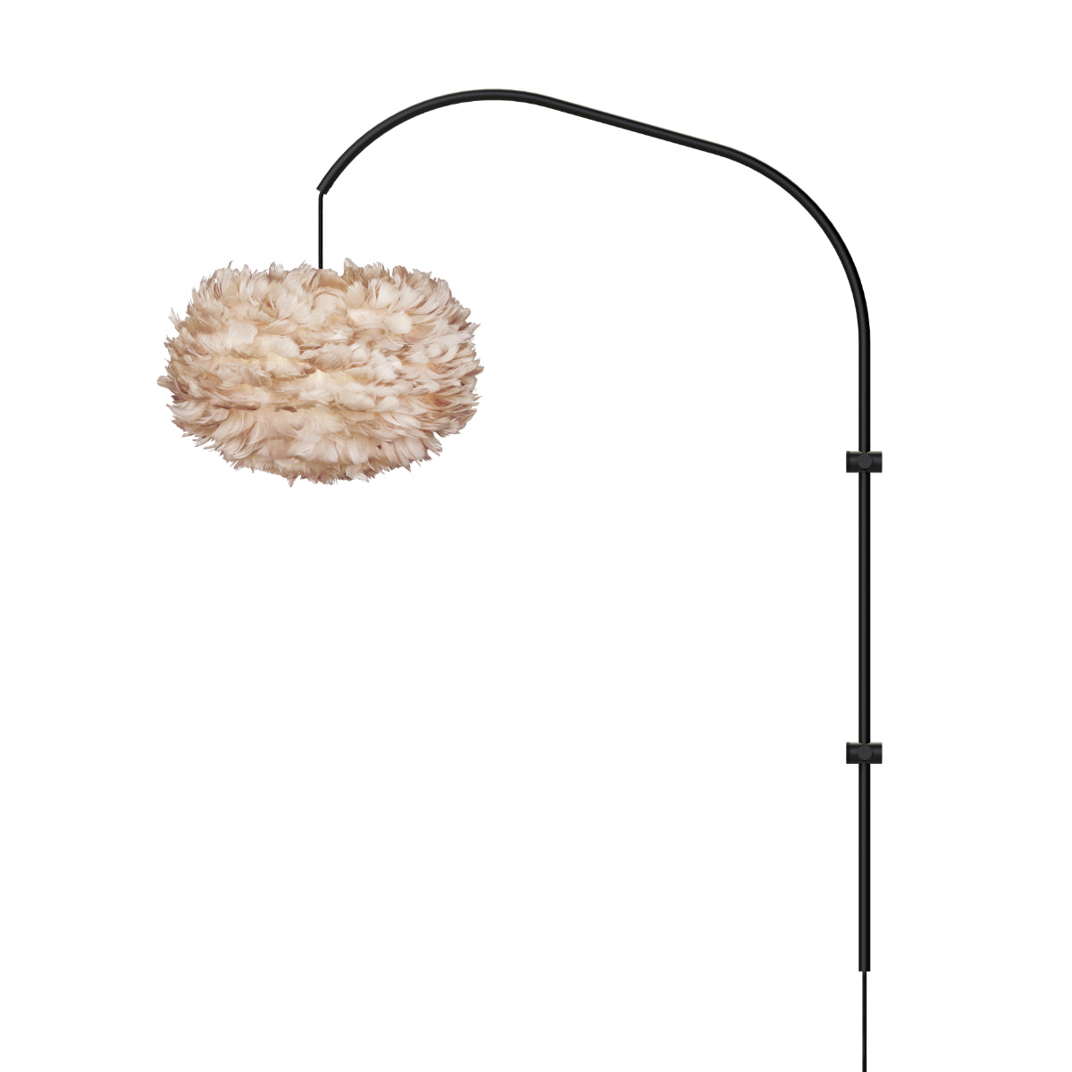 EOS Willow Hellbraune Wandleuchte