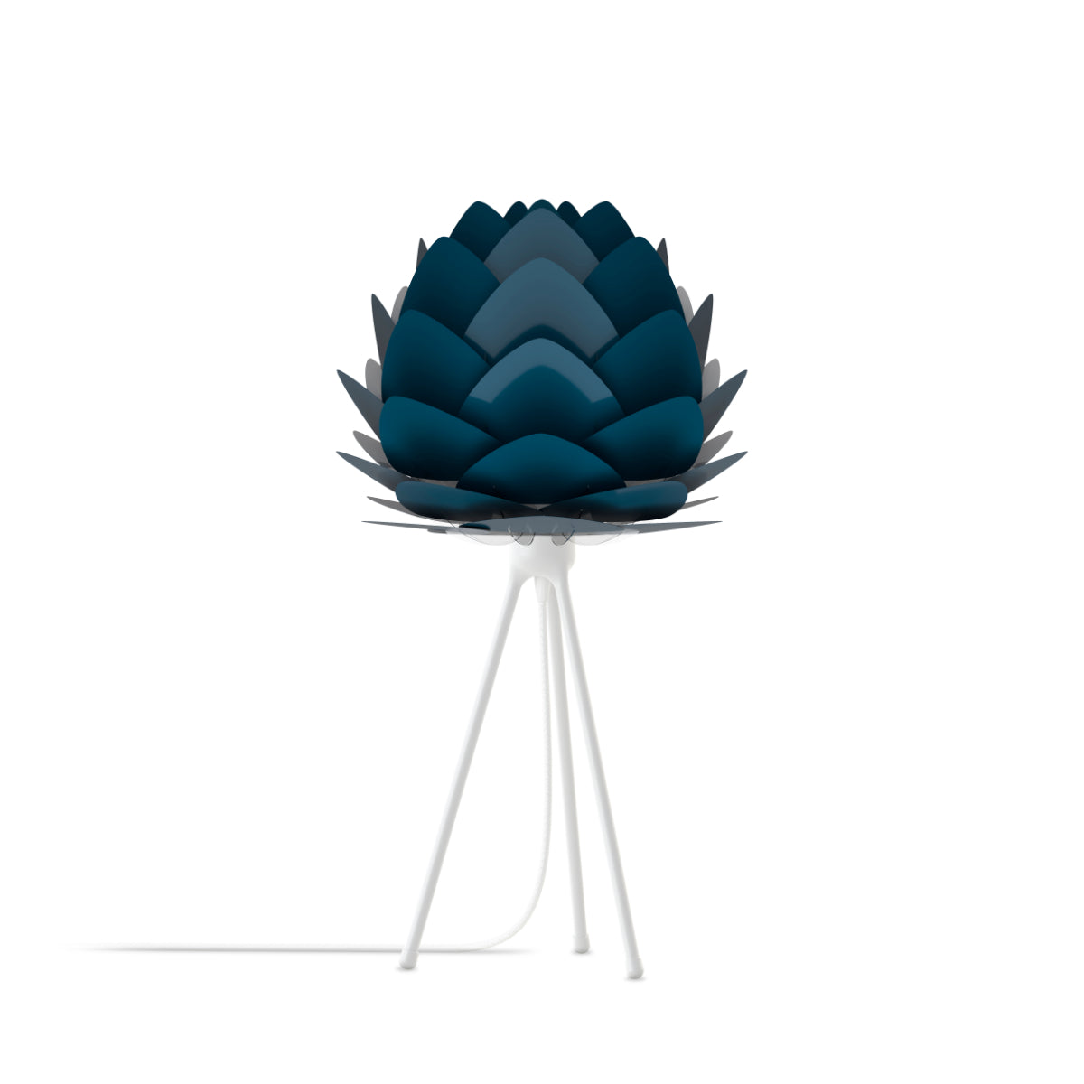 ALUVIA Petrolblaue Tischlampe