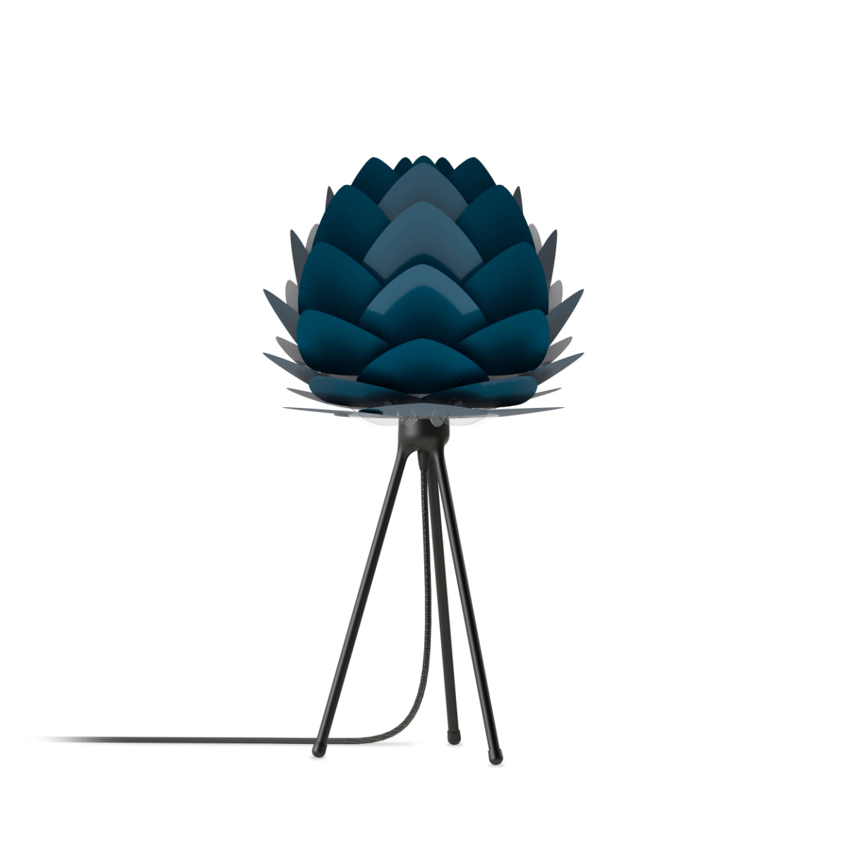 ALUVIA Petrolblaue Tischlampe
