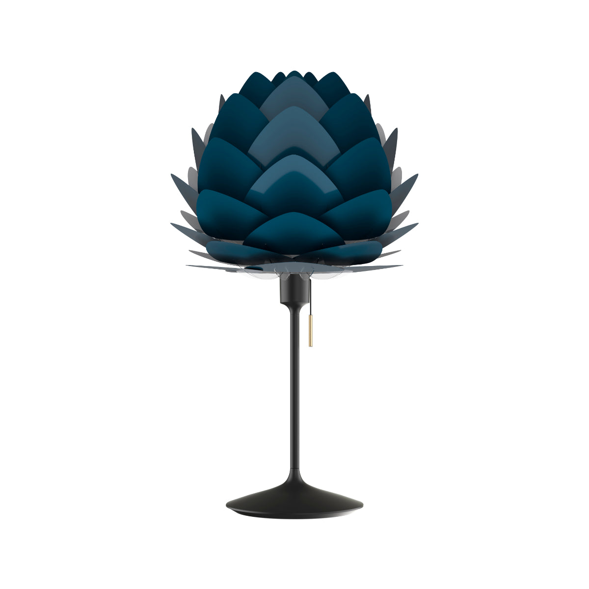 ALUVIA Petrolblaue Tischlampe