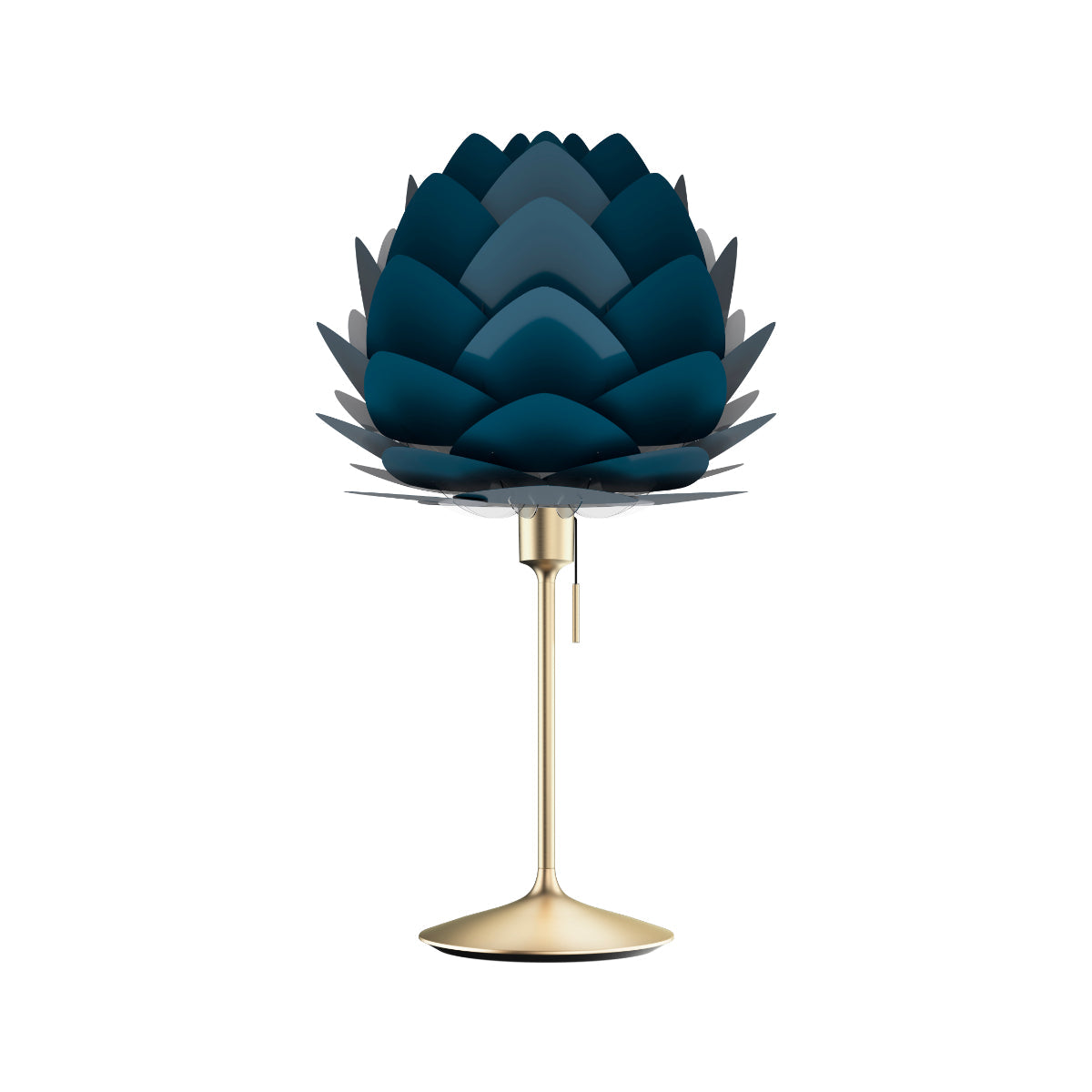 ALUVIA Petrolblaue Tischlampe