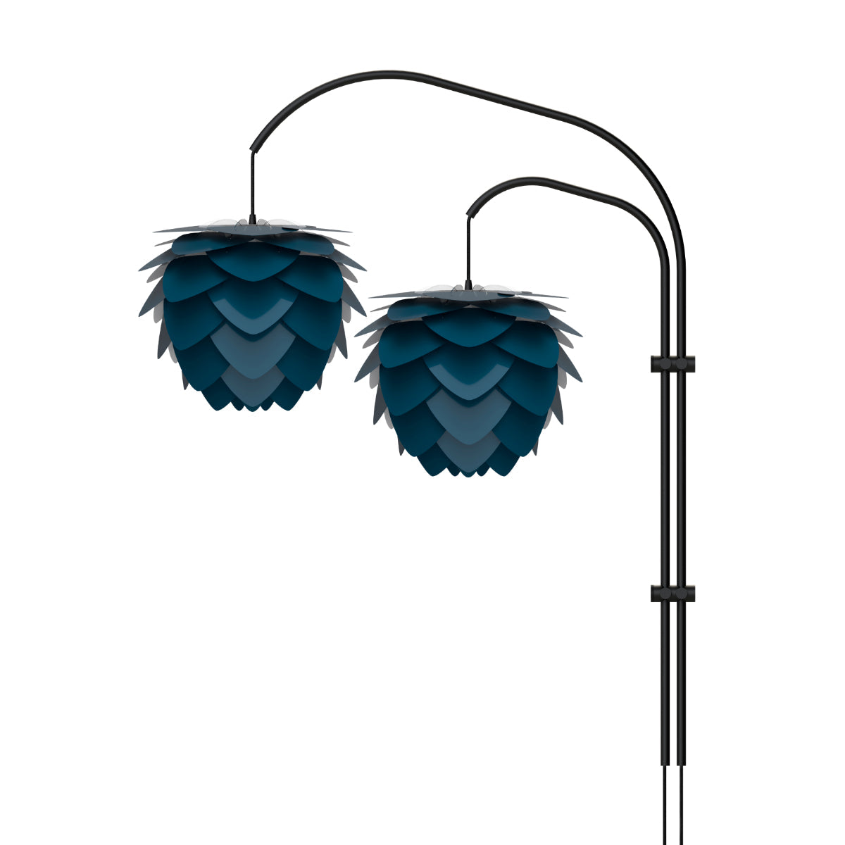 ALUVIA Willow Petrolblaue Wandleuchte
