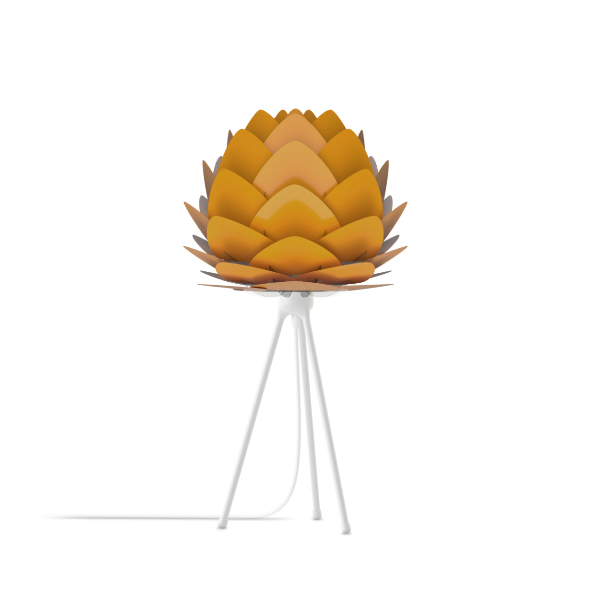 ALUVIA Safrangelbe Tischlampe