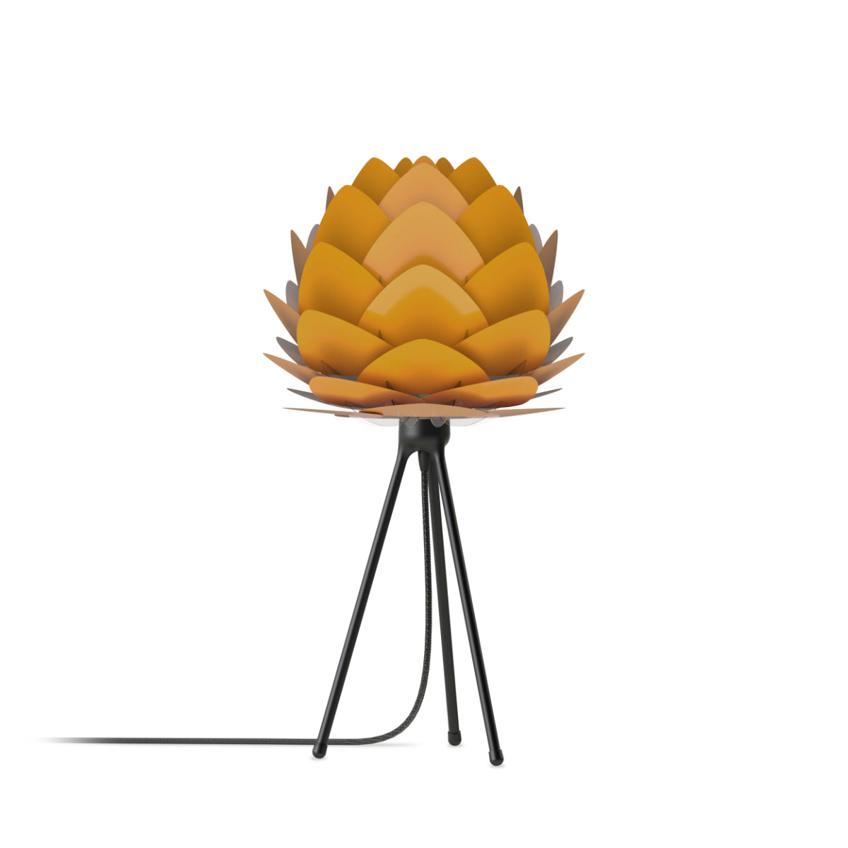 ALUVIA Safrangelbe Tischlampe