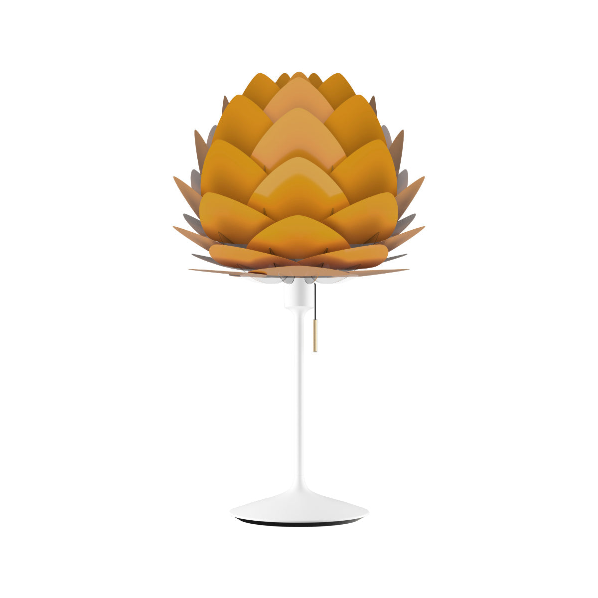ALUVIA Safrangelbe Tischlampe