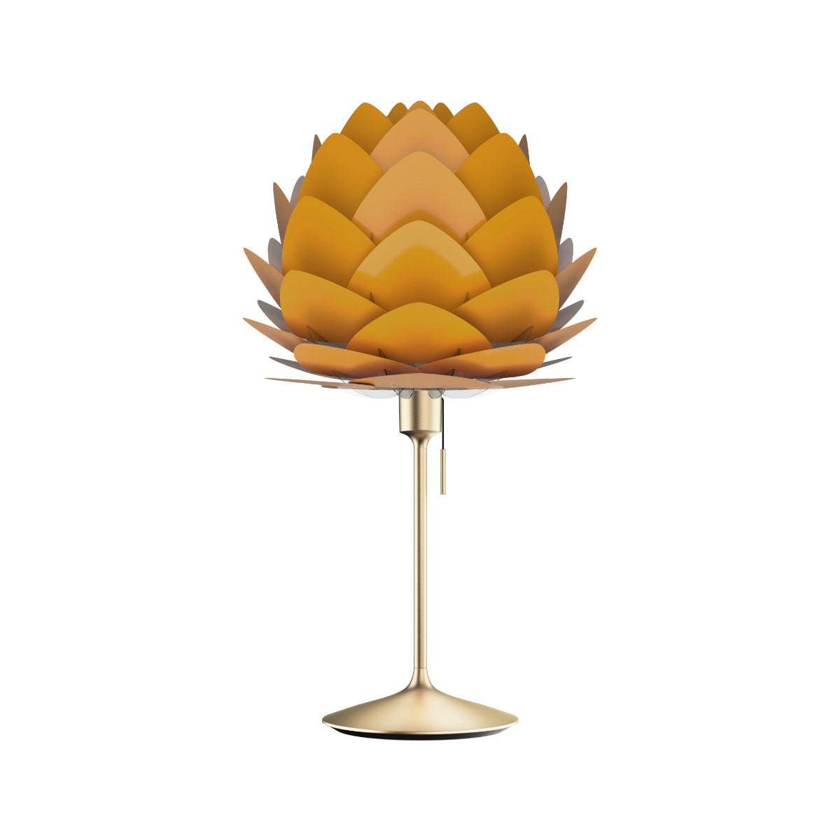 ALUVIA Safrangelbe Tischlampe