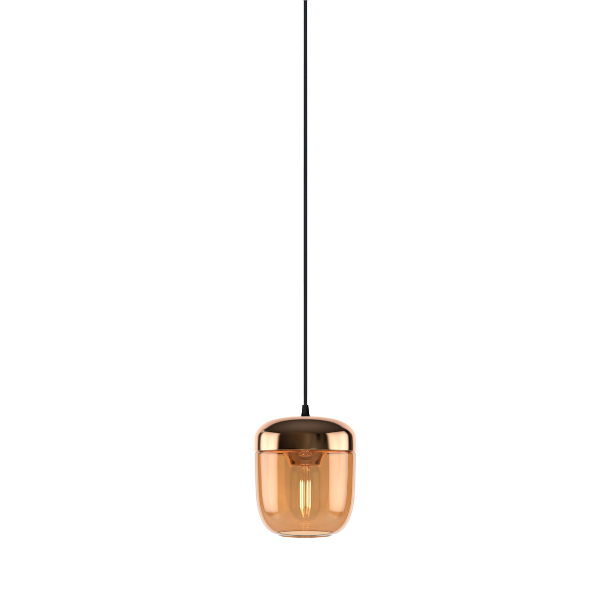 ACORN Pendelleuchte aus bernsteinfarbenem Messing