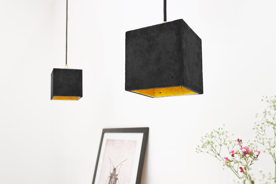 [B1] Pendant Dark Grey Cubic, GANTlights Berlin- D40Studio