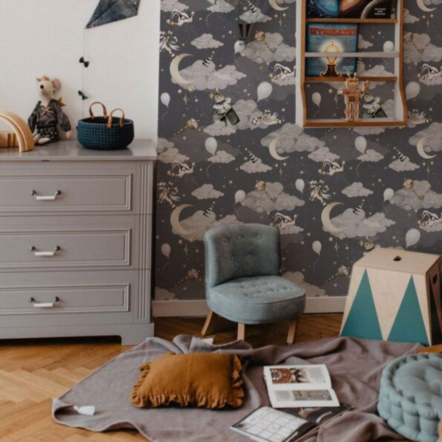 MAGIC Celebration – Grey Blue Wallpaper 100x280CM