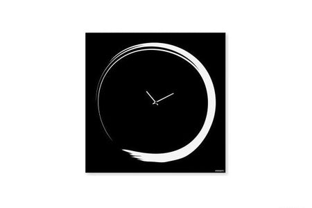 S-ENSO Wall Clock, Black, 50 CM, dESIGNoBJECT- D40Studio