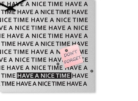 NICE TIME Wall Clock 50 CM & 80 CM, dESIGNoBJECT- D40Studio